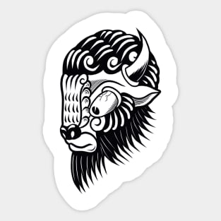 Bison Sticker